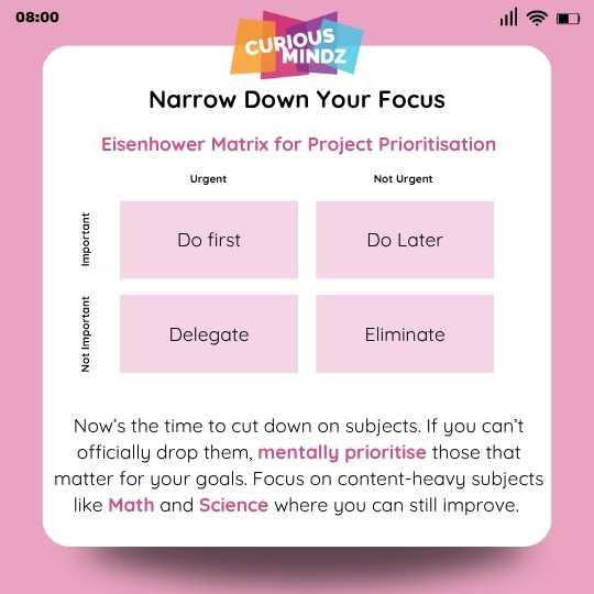 1. Narrow Down Your Focus