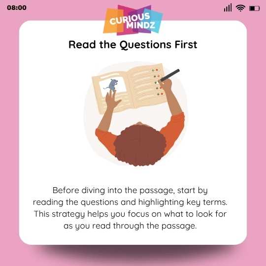 Reading the Questions First
