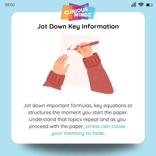 3. Jot Down Key Information