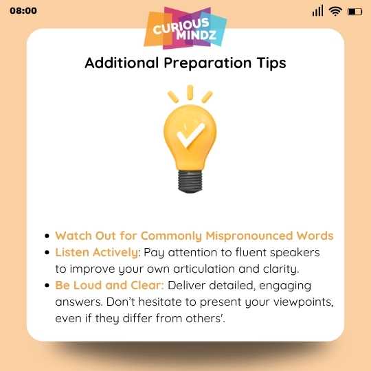 Additional Preparation Tips: