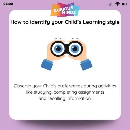 How to Identify Your Child's Learning Style