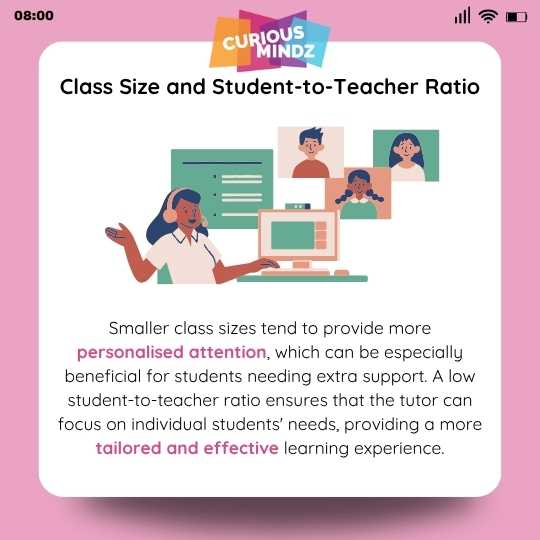 4. Class Size and Student-to-Teacher Ratio
