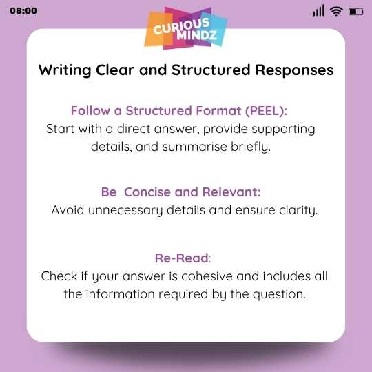 4. Master the Art of Writing Clear and Structured Responses