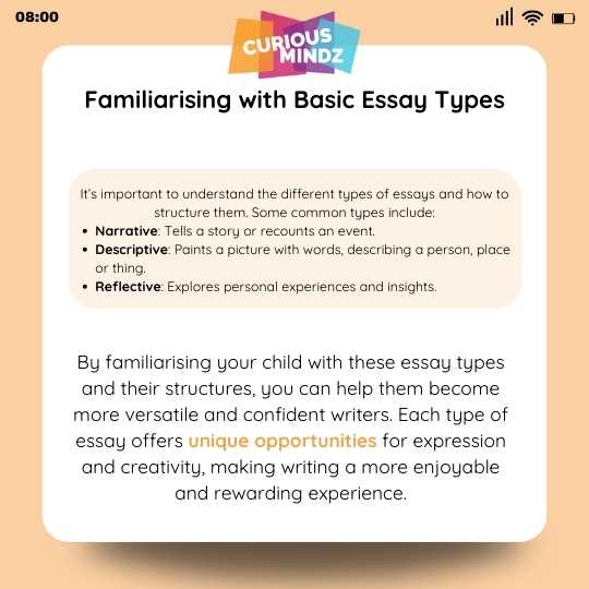 2. Familiarising with Basic Essay Types
