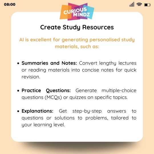 2. Create Study Resources

