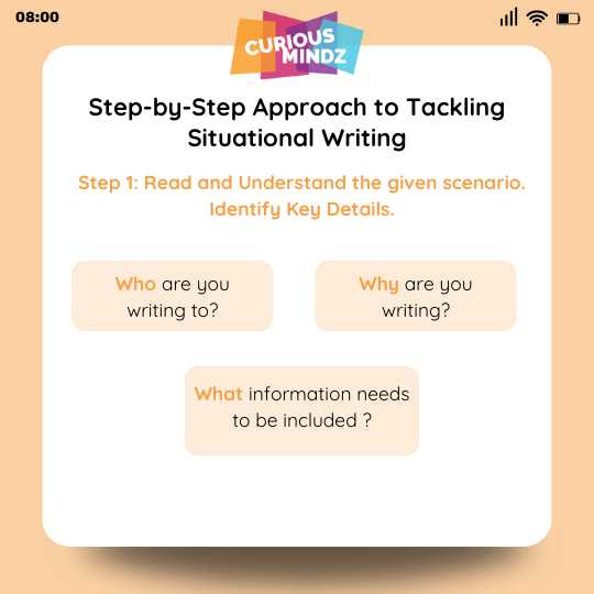 Step-by-Step Approach to Tackling Situational Writing