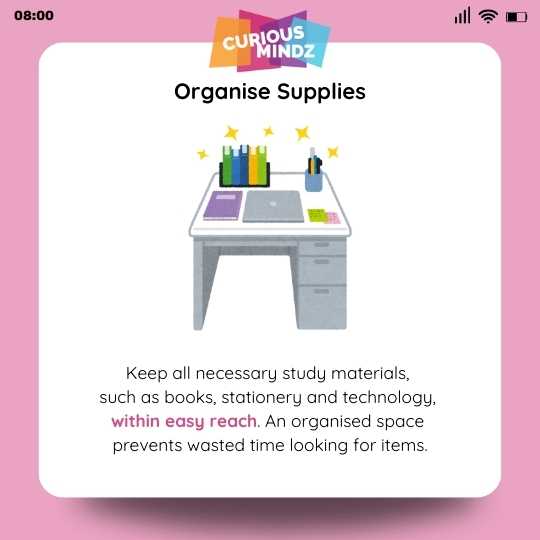 Organise Supplies