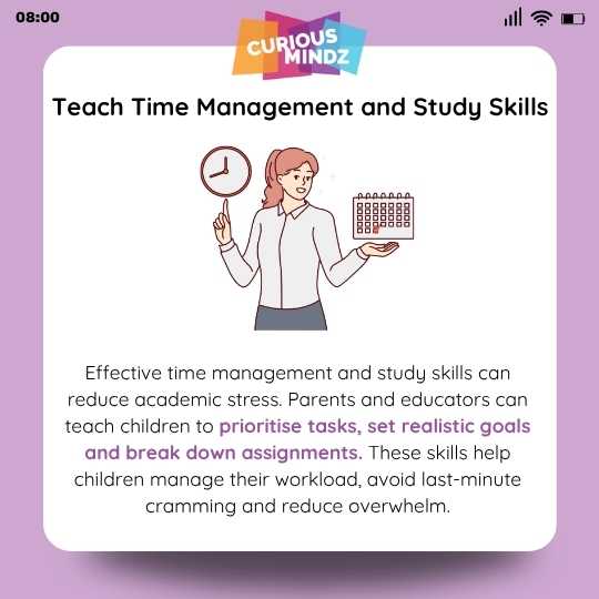 3. Teach Time Management and Study Skills