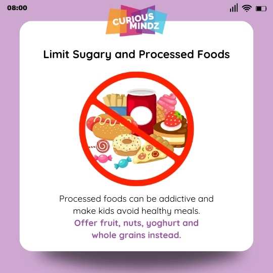 5. Limit Sugary and Processed Foods