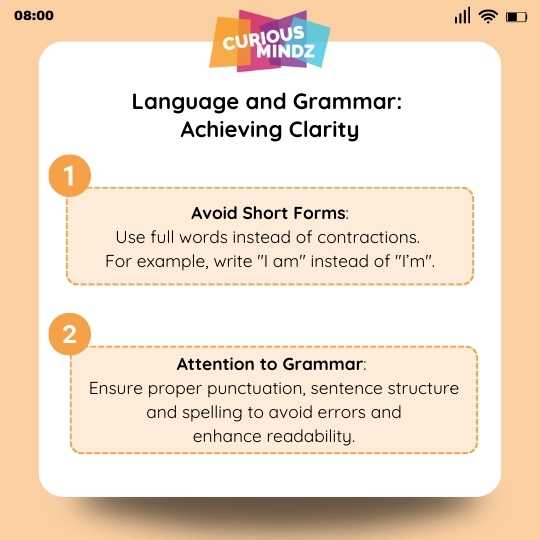 Language and Grammar: Achieving Clarity
